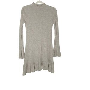 EXPRESS sweater dress. Long sleeves with bell cuffs. High neckline. Size XS